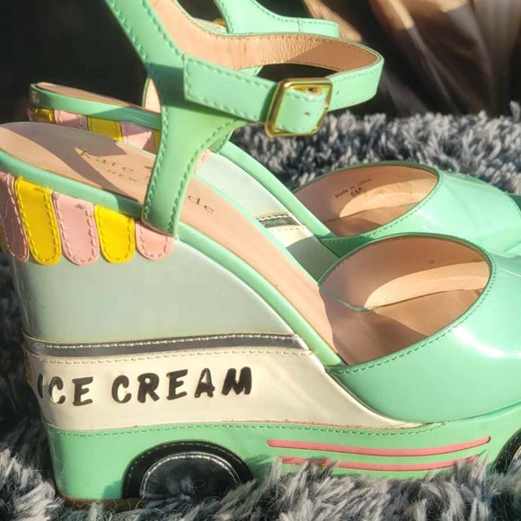 Kate Spade Dotty Ice Cream Truck Wedges - Picture 4 of 6